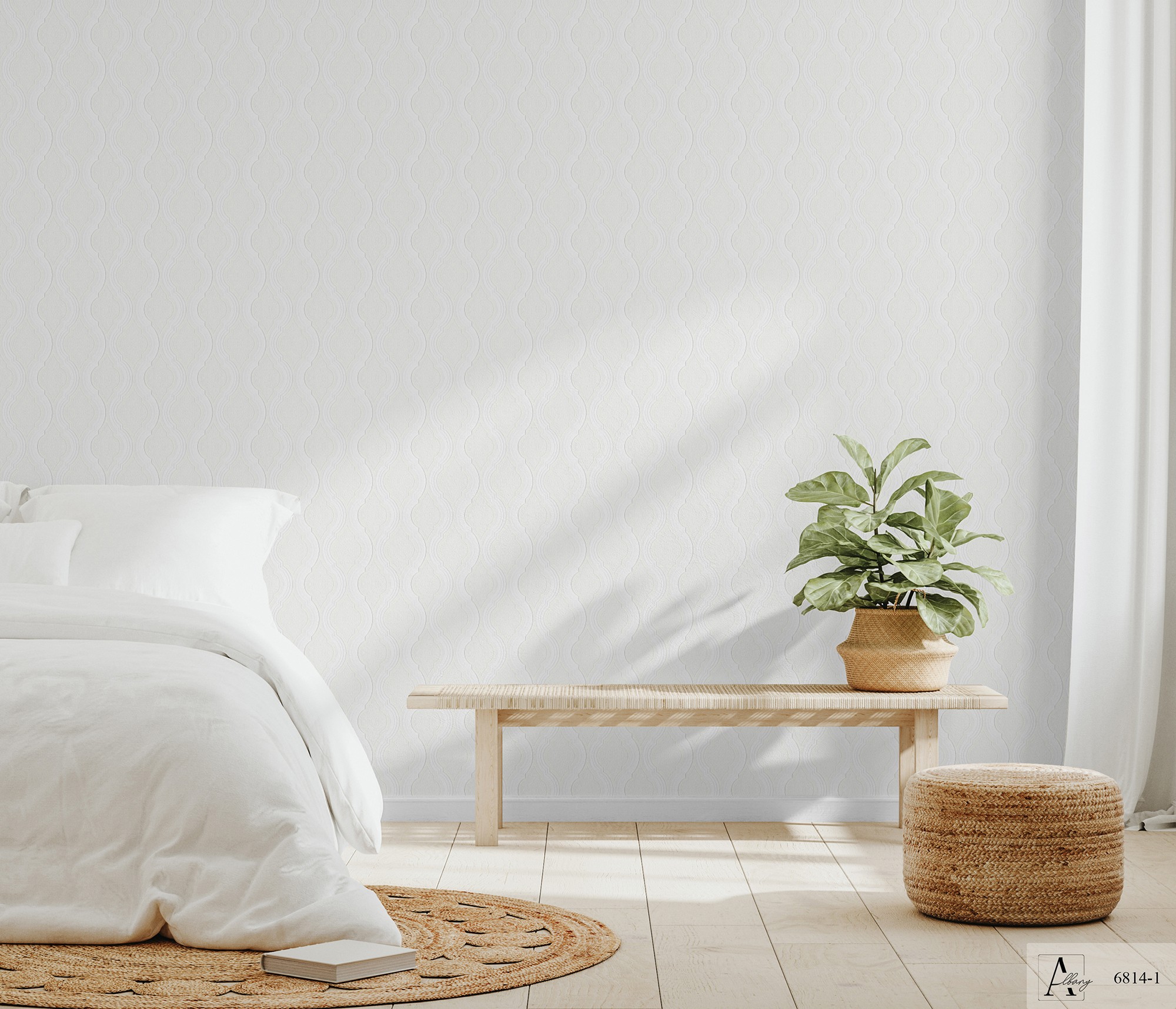 Giấy dán tường họa tiết sóng Albany 6814-1 